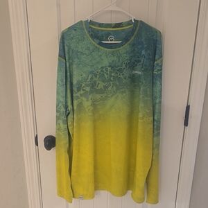 Magellan Outdoors Green and Gray Shirt